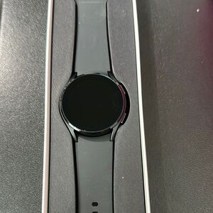 Samsung Black Smartwatch with Circular Display and Touch Controls